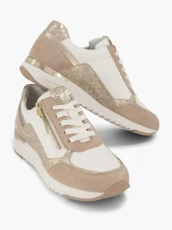 Comfort Schoenen|Medicus Roze Leren Sneaker