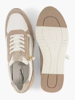 Comfort Schoenen|Medicus Roze Leren Sneaker