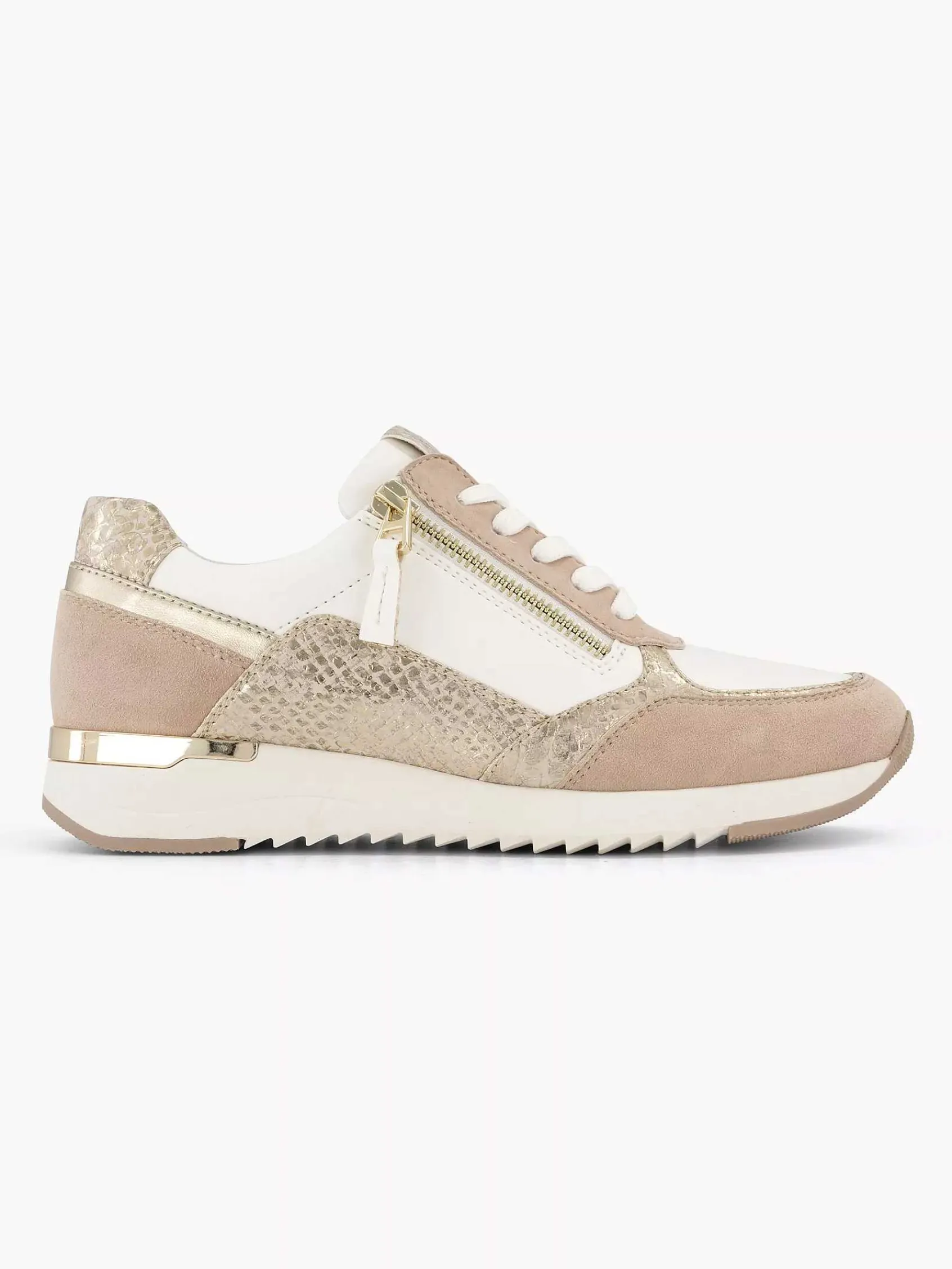 Comfort Schoenen|Medicus Roze Leren Sneaker