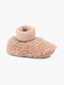 Jongensschoenen|vanHaren Roze Pantoffel Teddy