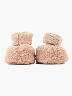 Jongensschoenen|vanHaren Roze Pantoffel Teddy