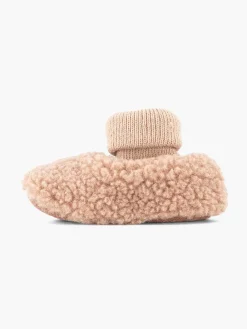 Jongensschoenen|vanHaren Roze Pantoffel Teddy