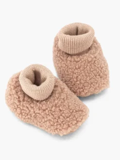 Jongensschoenen|vanHaren Roze Pantoffel Teddy