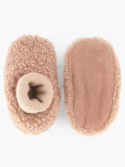 Jongensschoenen|vanHaren Roze Pantoffel Teddy