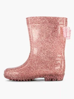 Jongensschoenen|Landrover Roze Regenlaars Glitter Strik
