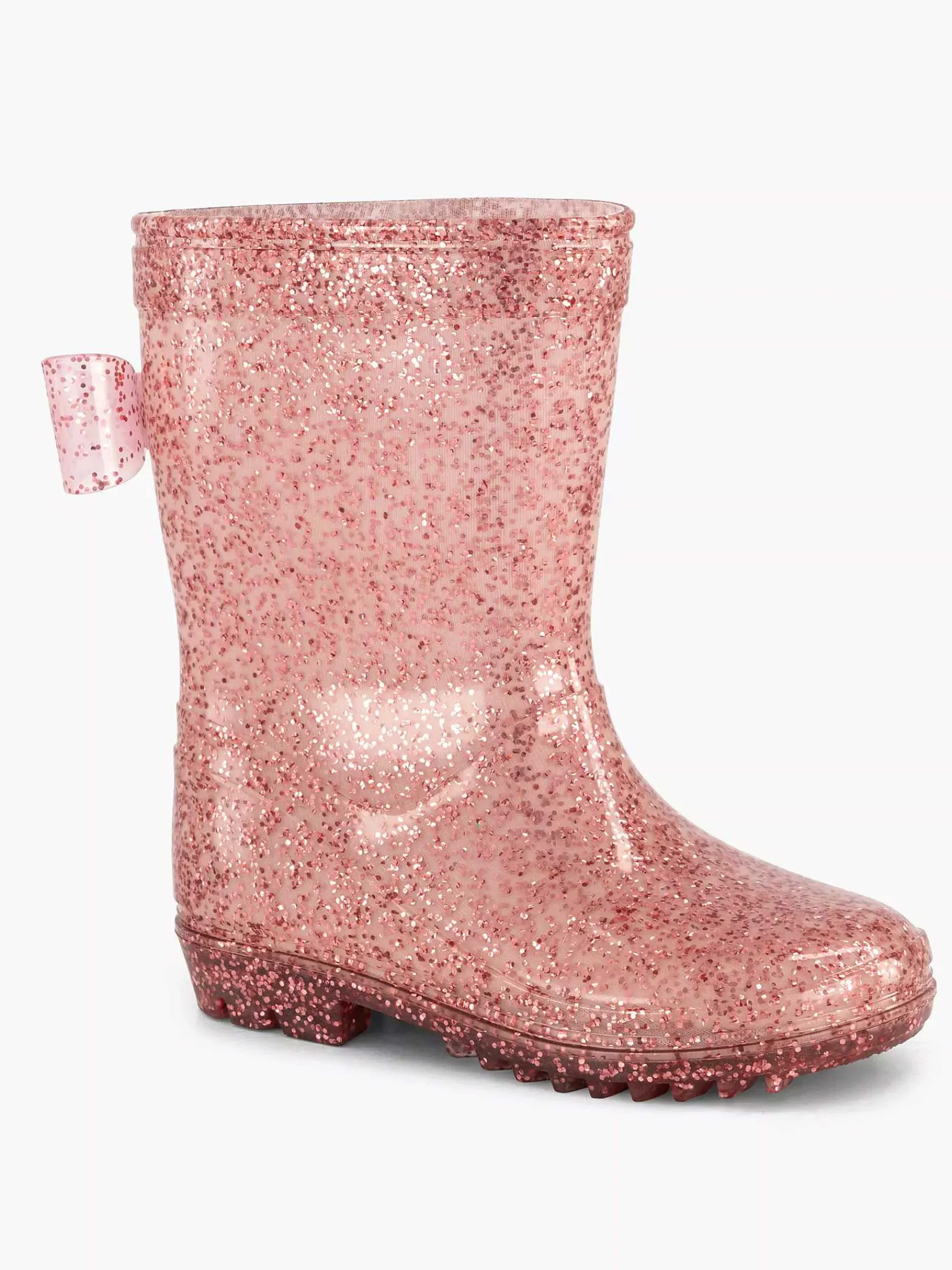 Jongensschoenen|Landrover Roze Regenlaars Glitter Strik