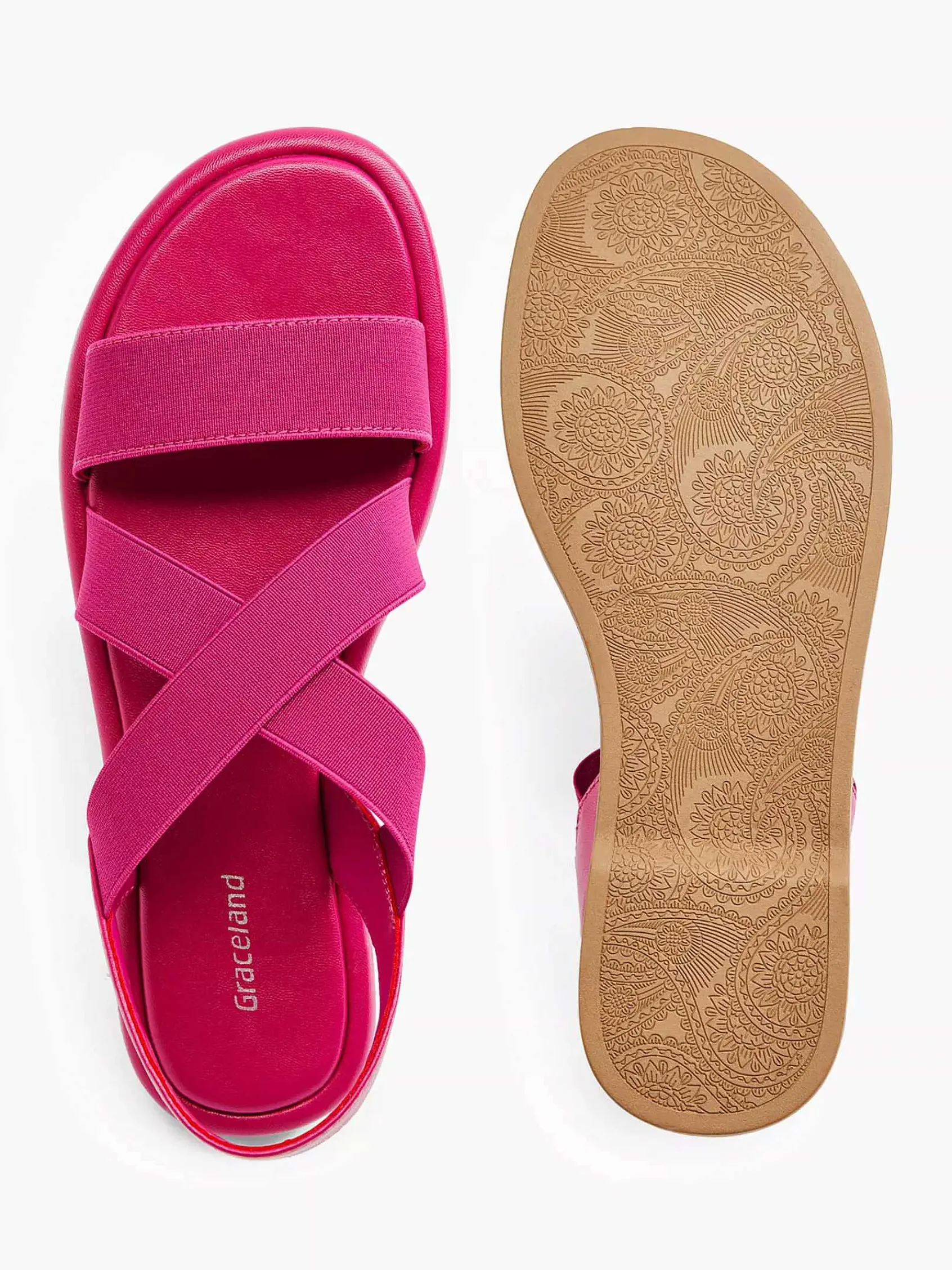 Sandalen|Graceland Roze Sandaal