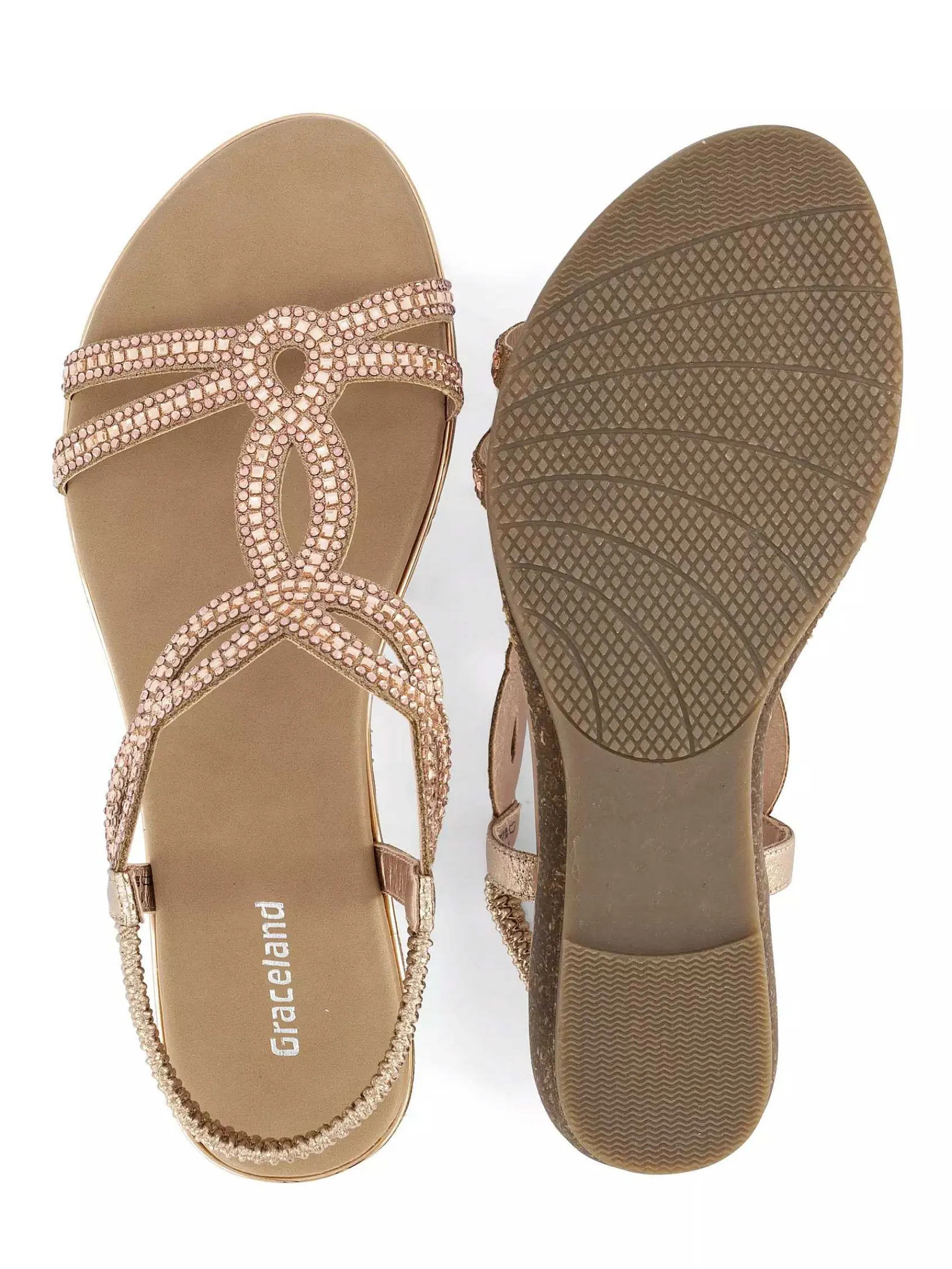 Sandalen|Graceland Roze Sandaal