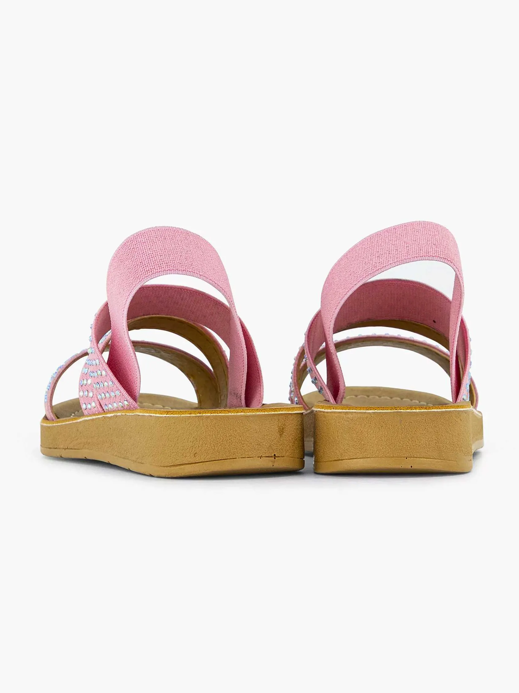 Jongensschoenen|Graceland Roze Sandaal Steentjes