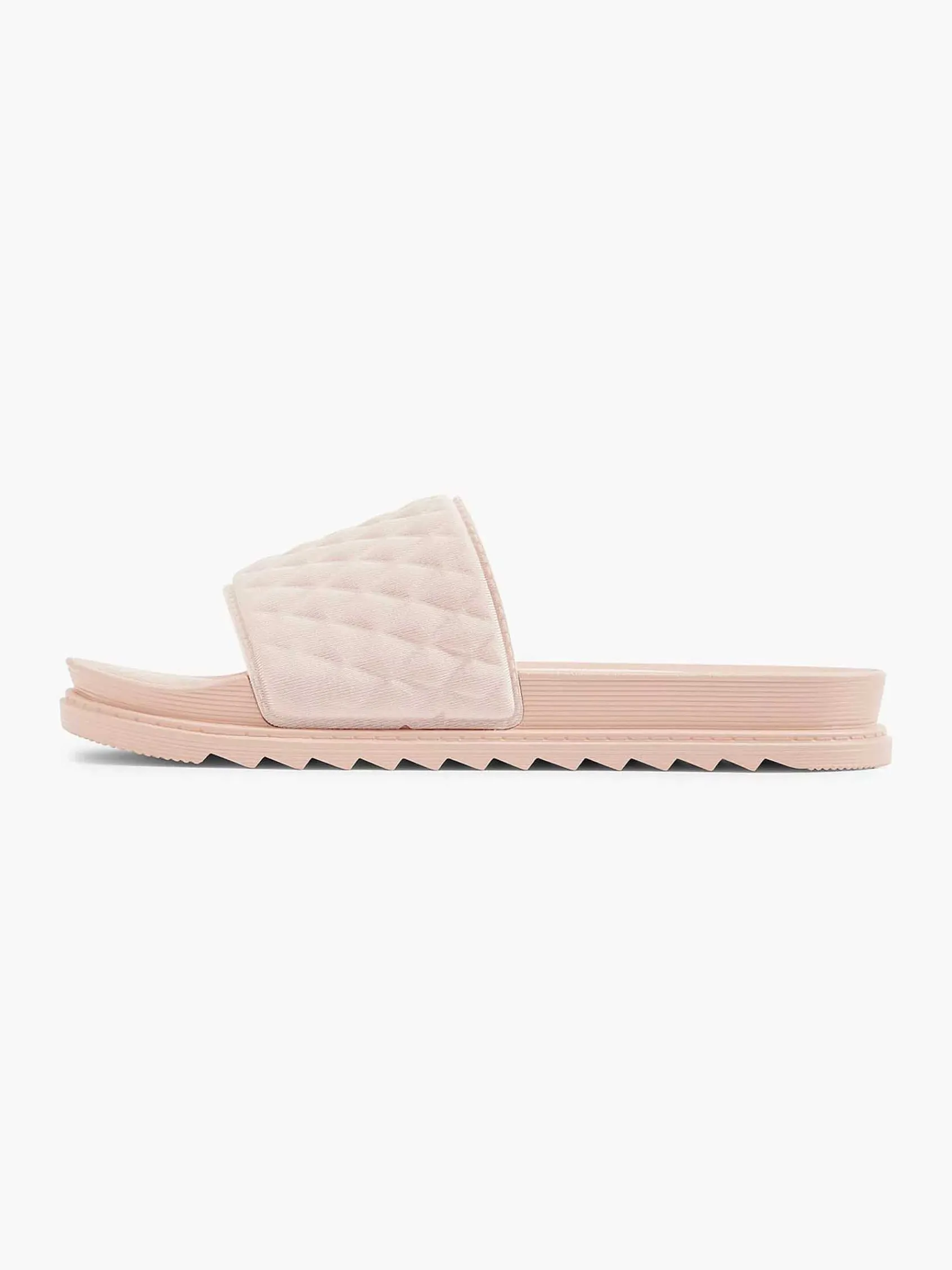 Slippers|Oxmox Roze Slipper Doorgestikt