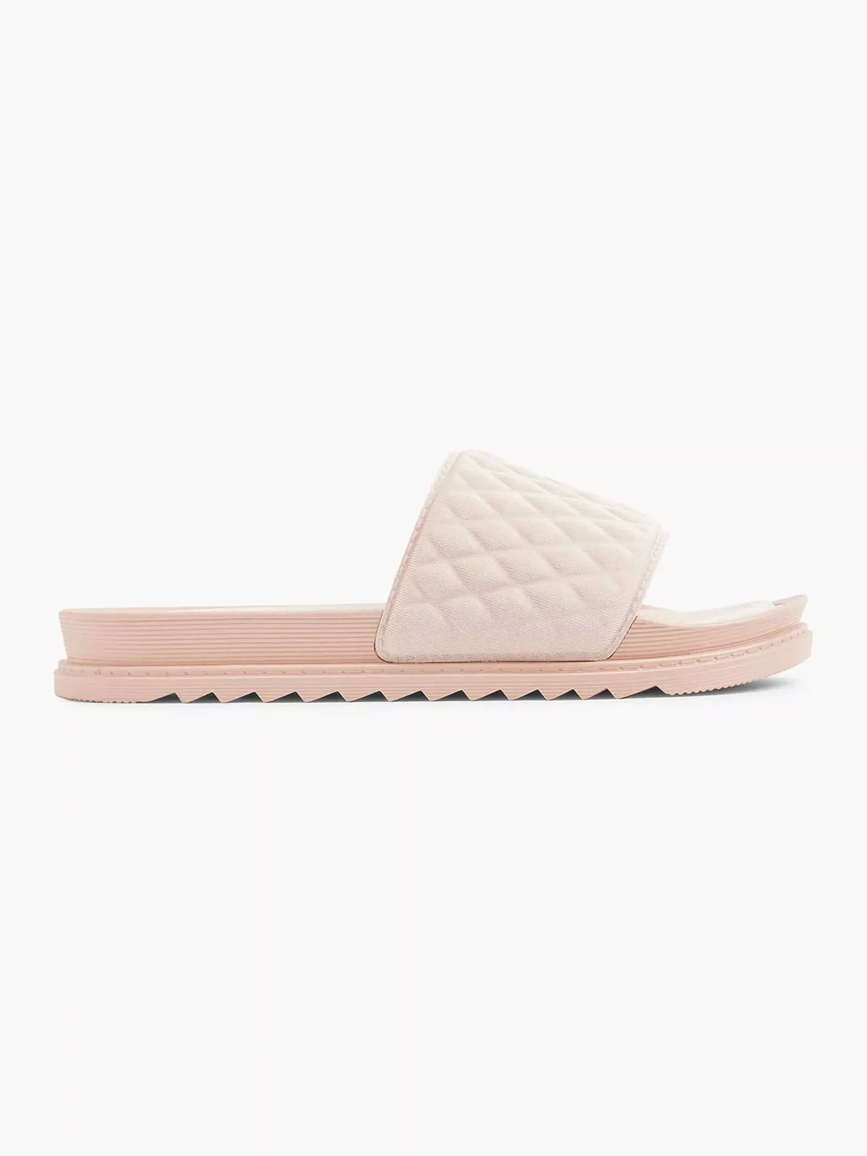 Slippers|Oxmox Roze Slipper Doorgestikt