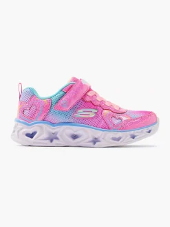 Jongensschoenen|Skechers Roze Sneaker Lichtjes
