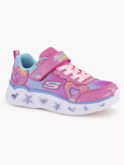 Jongensschoenen|Skechers Roze Sneaker Lichtjes