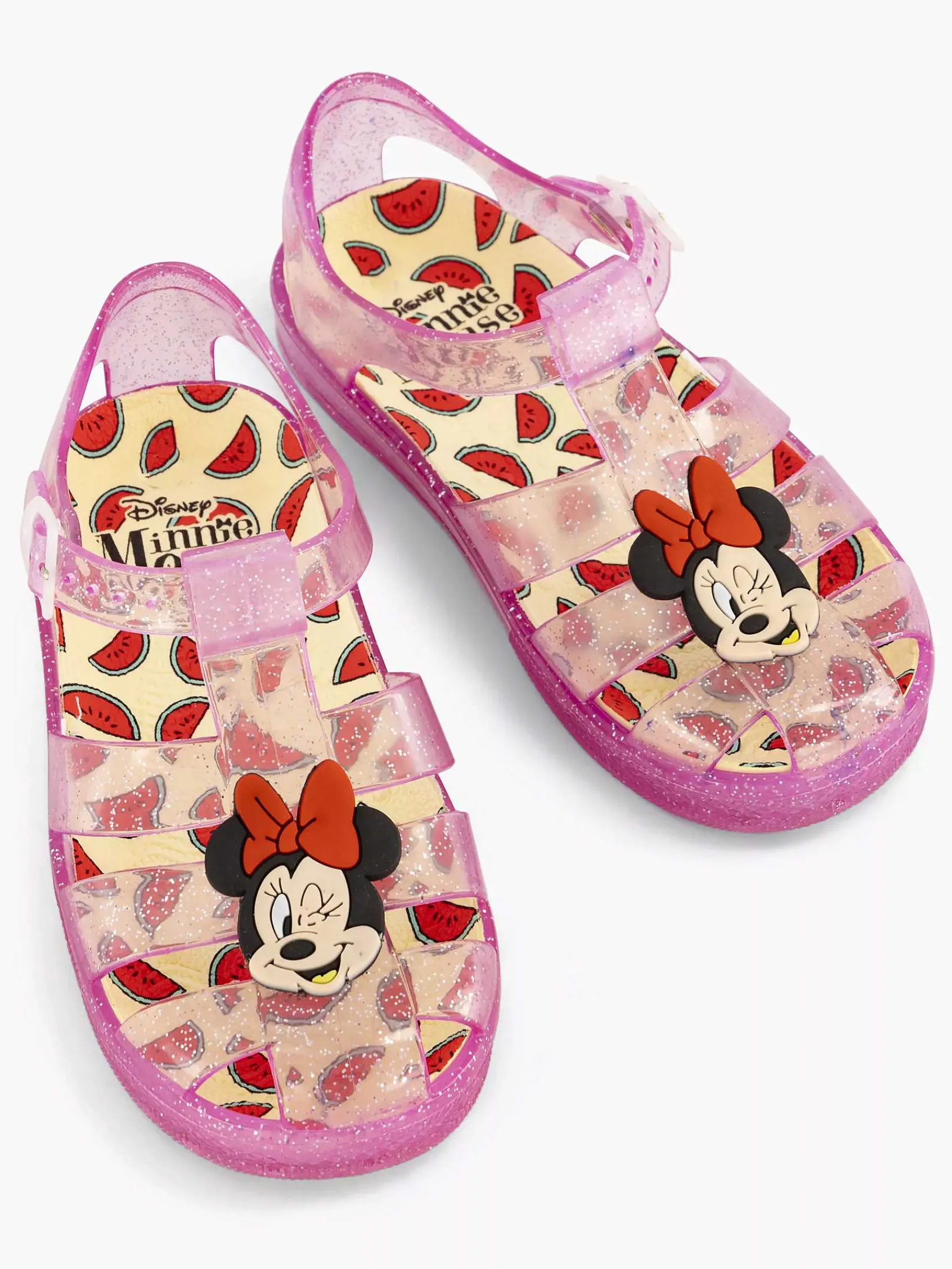 Babyschoenen|Minnie Mouse Roze Waterschoen Riempje