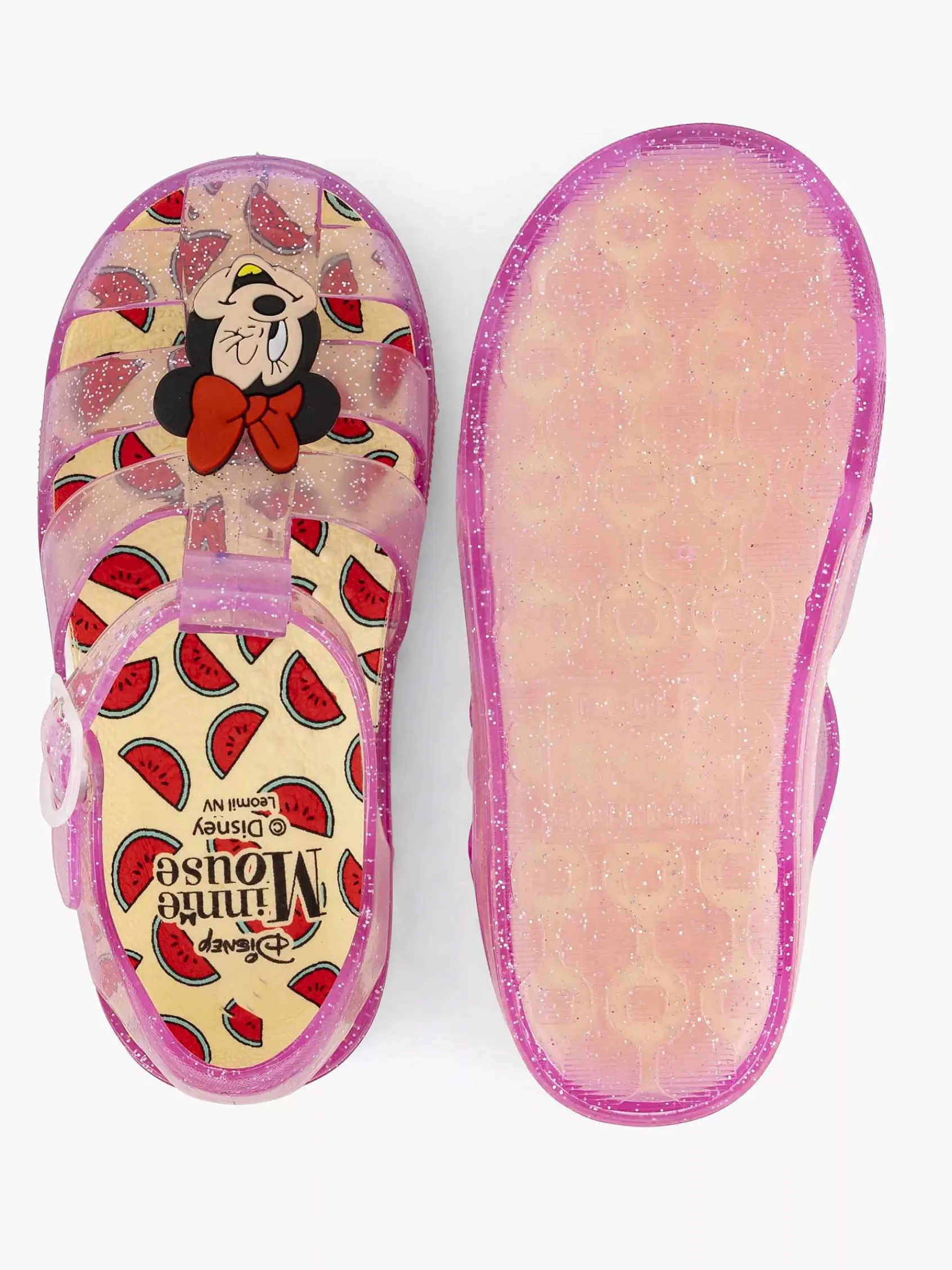 Babyschoenen|Minnie Mouse Roze Waterschoen Riempje