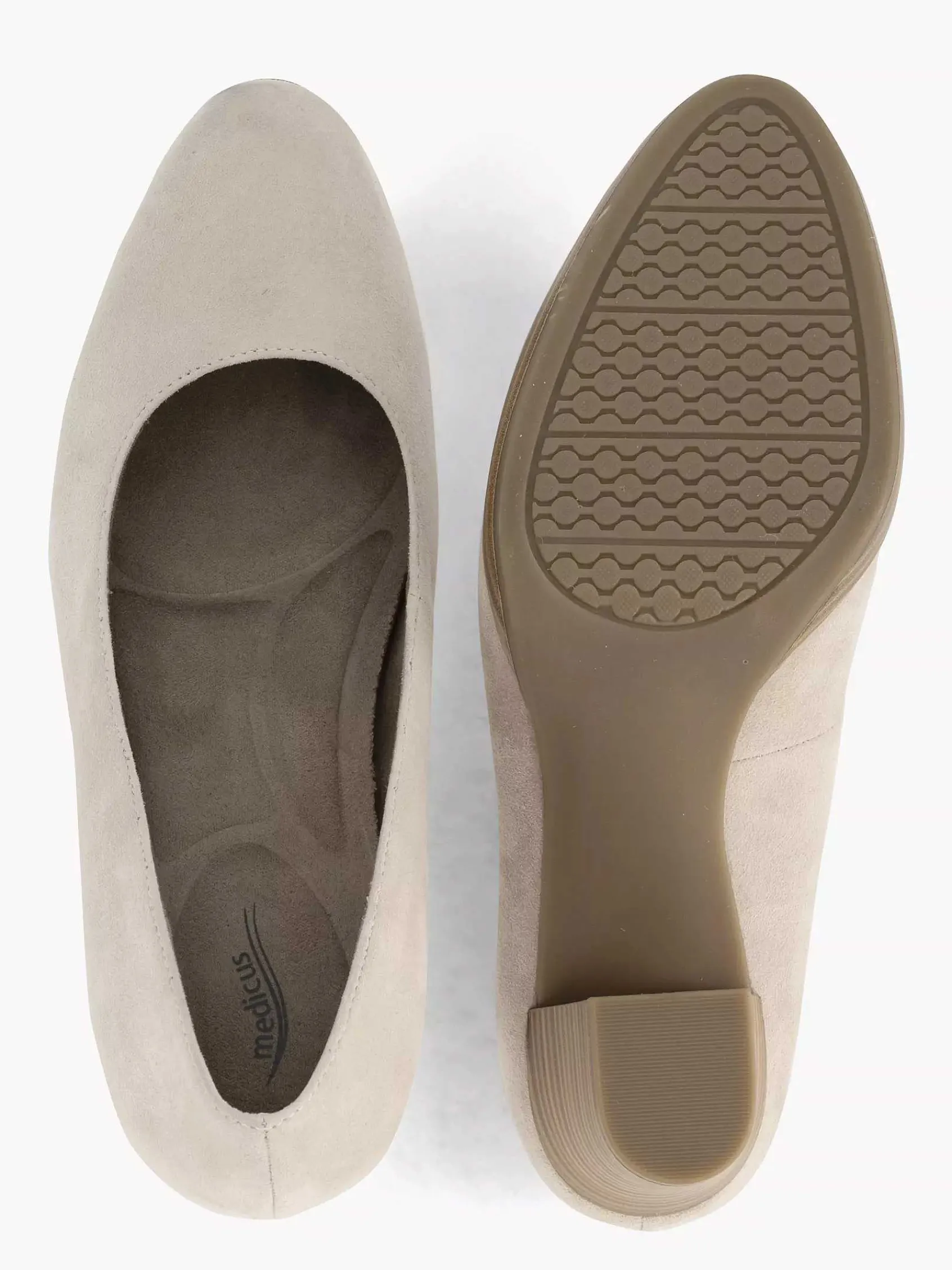 Comfort Schoenen|Medicus Taupe Beige Comfort Pump