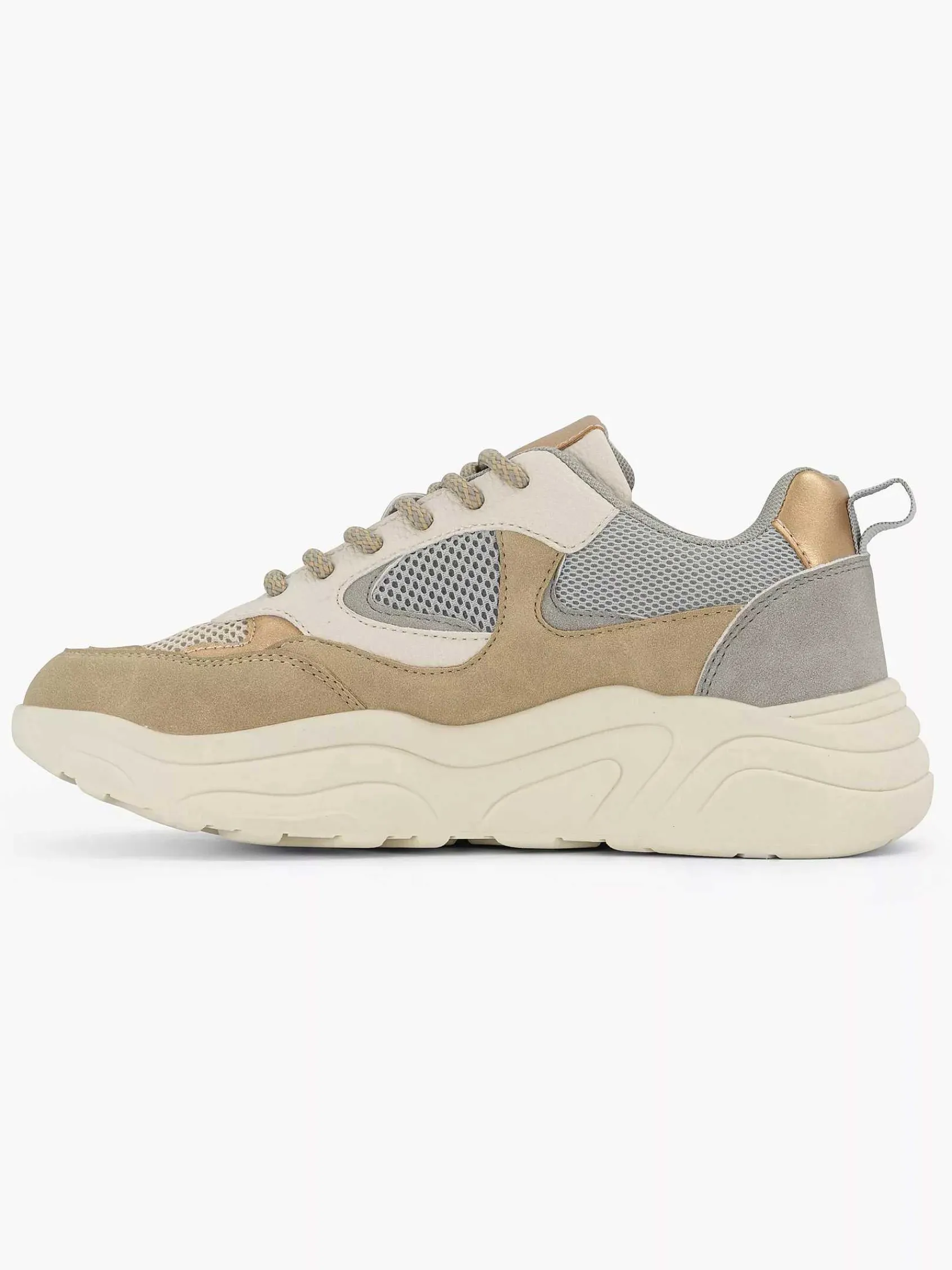 Sneakers|Oxmox Taupe Chunky Sneaker