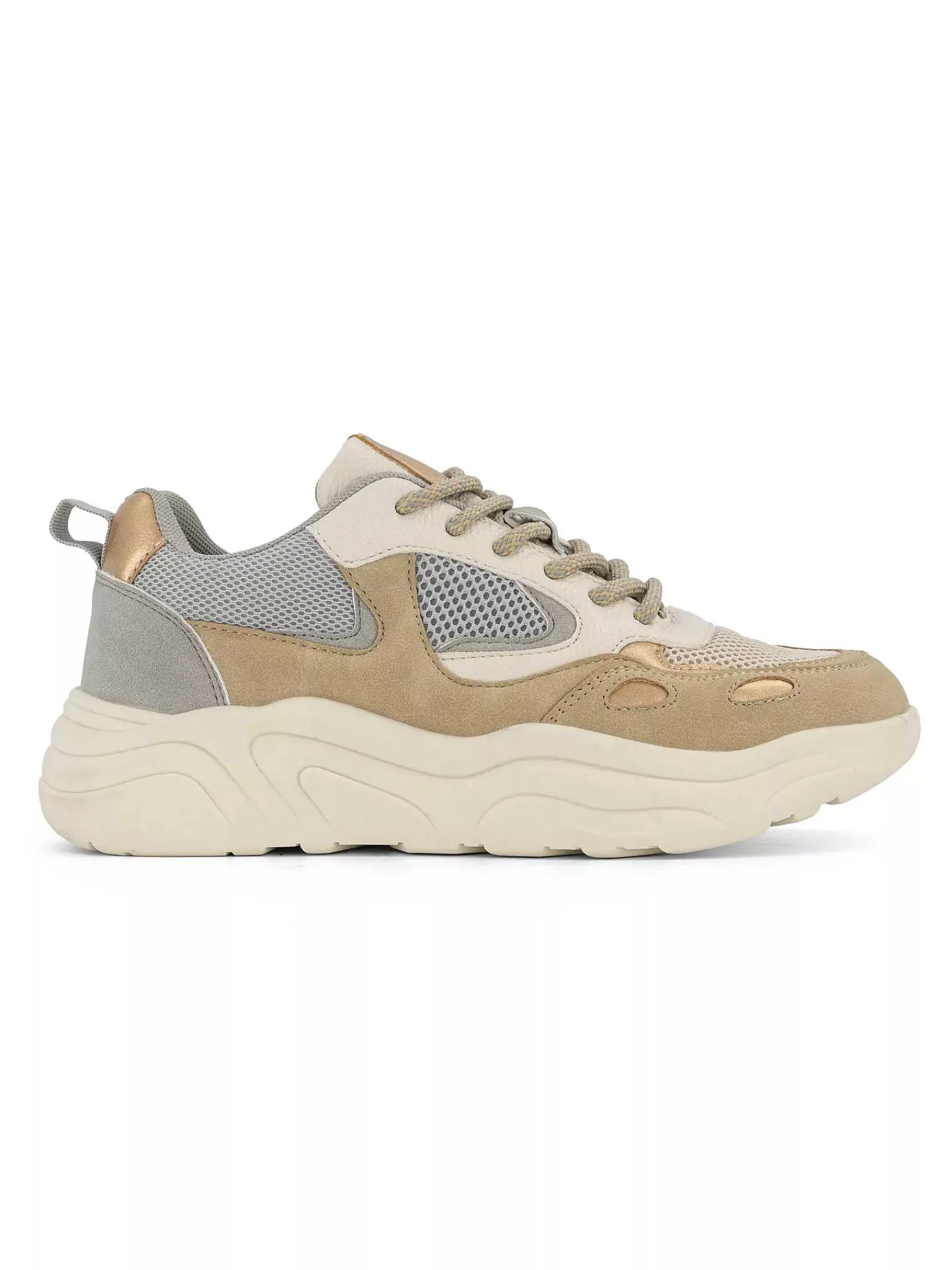 Sneakers|Oxmox Taupe Chunky Sneaker