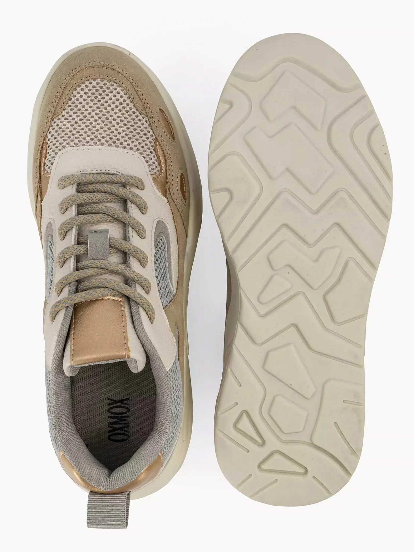 Sneakers|Oxmox Taupe Chunky Sneaker