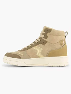 Sneakers|Oxmox Taupe Hoge Sneaker