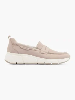 Comfort Schoenen|Medicus Taupe Leren Comfort Instapper
