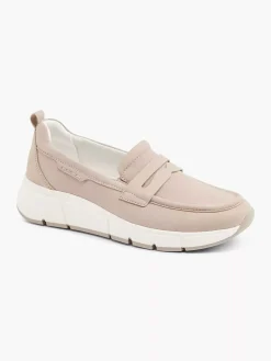 Comfort Schoenen|Medicus Taupe Leren Comfort Instapper