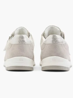 Comfort Schoenen|Medicus Taupe Leren Sneaker