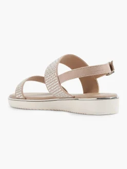 Sandalen|Graceland Taupe Sandaal Sierketting