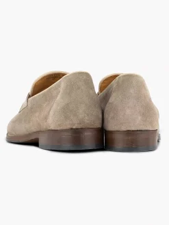 Instappers|AM SHOE Taupe Suede Instapper