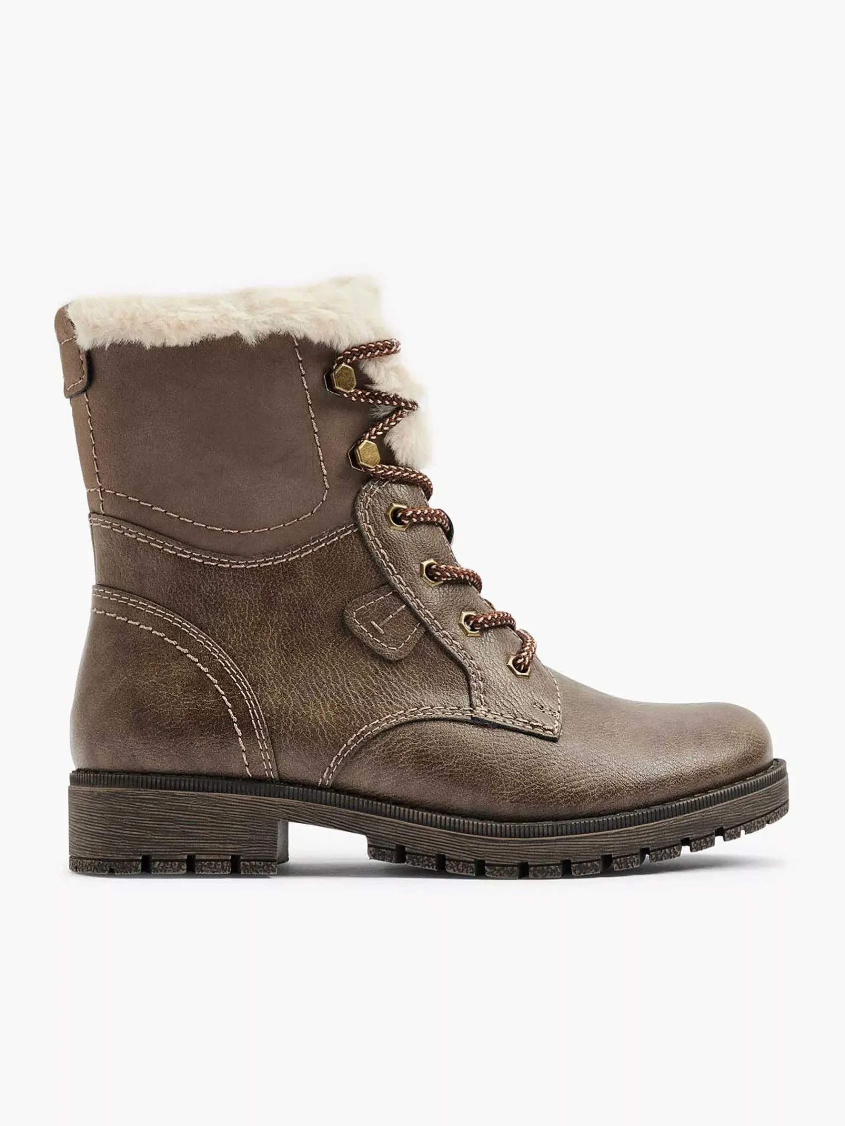 Enkellaarzen & Boots|Easy Street Taupe Veterboot