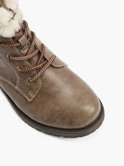 Enkellaarzen & Boots|Easy Street Taupe Veterboot