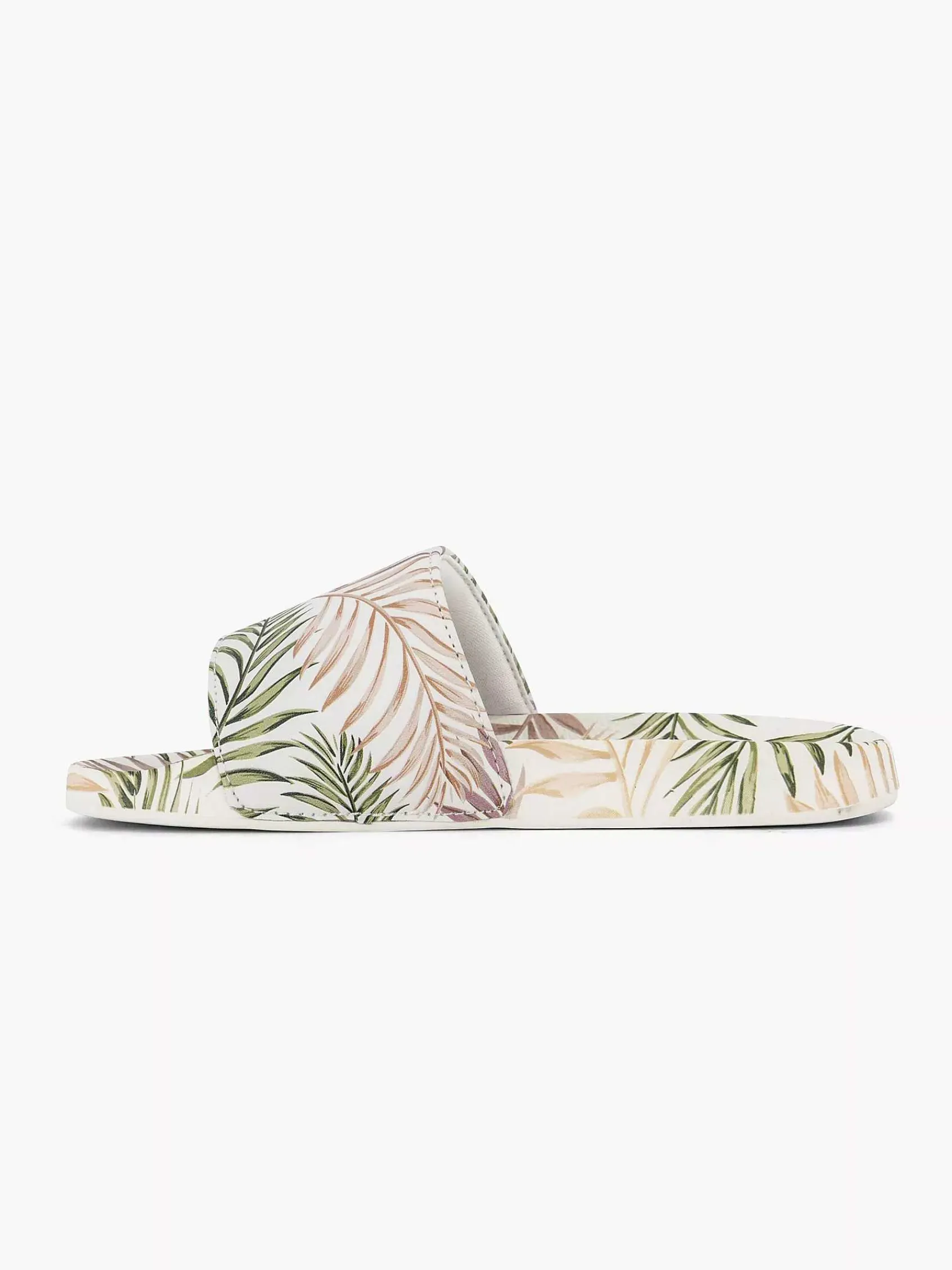 Jongensschoenen|Blue Fin Wit/ Groene Slipper Bladeren