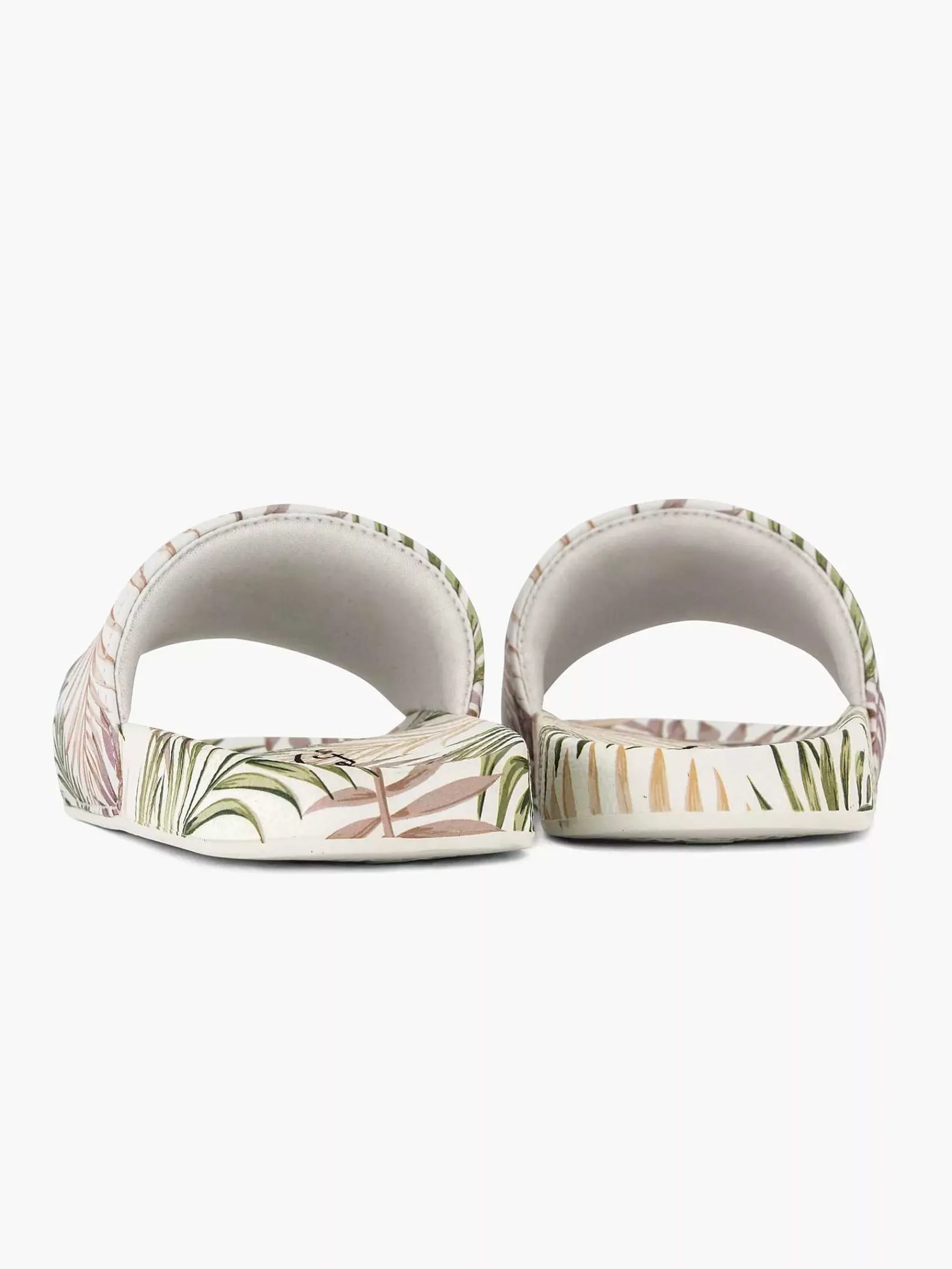 Jongensschoenen|Blue Fin Wit/ Groene Slipper Bladeren