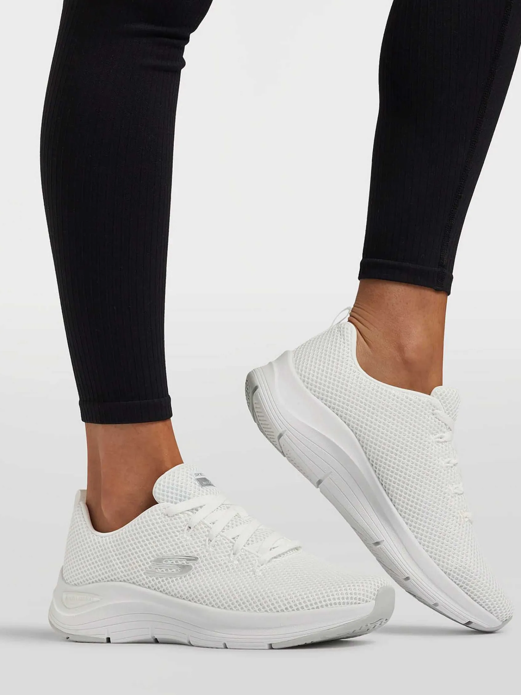 Sneakers|Skechers Witte Arch Comfort - Natural Flutter