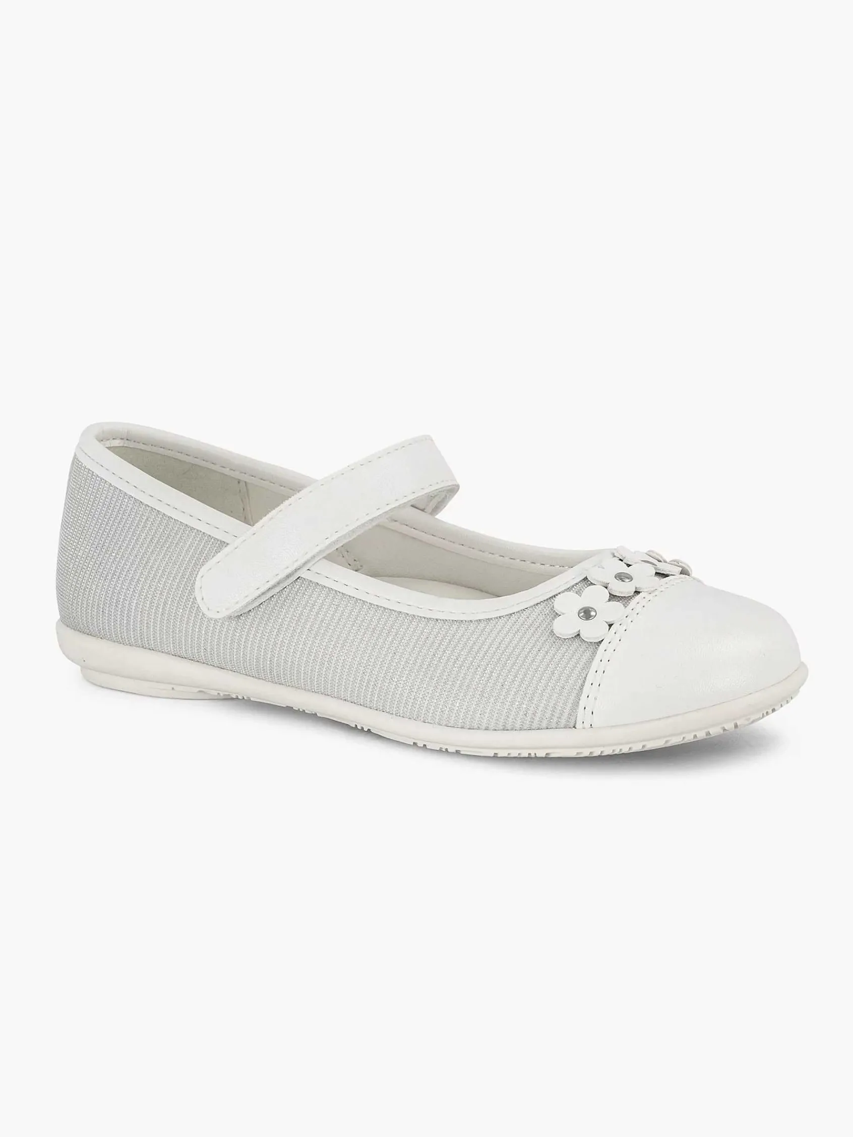 Babyschoenen|Graceland Witte Ballerina Bloemen