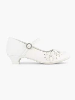 Jongensschoenen|Cupcake Couture Witte Ballerina Bloemetjes