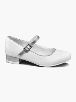 Jongensschoenen|Graceland Witte Ballerina Gesp