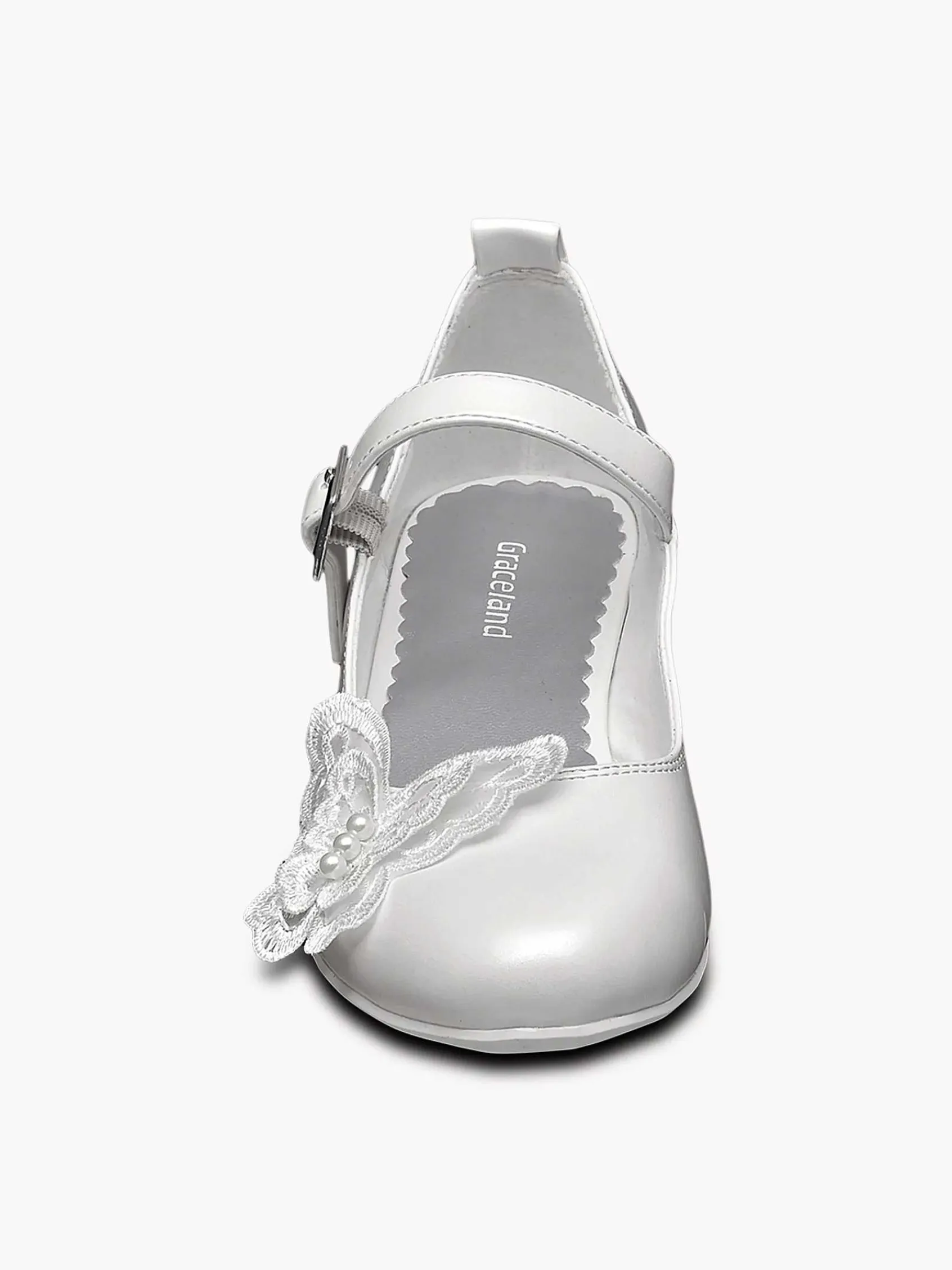 Babyschoenen|Graceland Witte Ballerina Vlinder