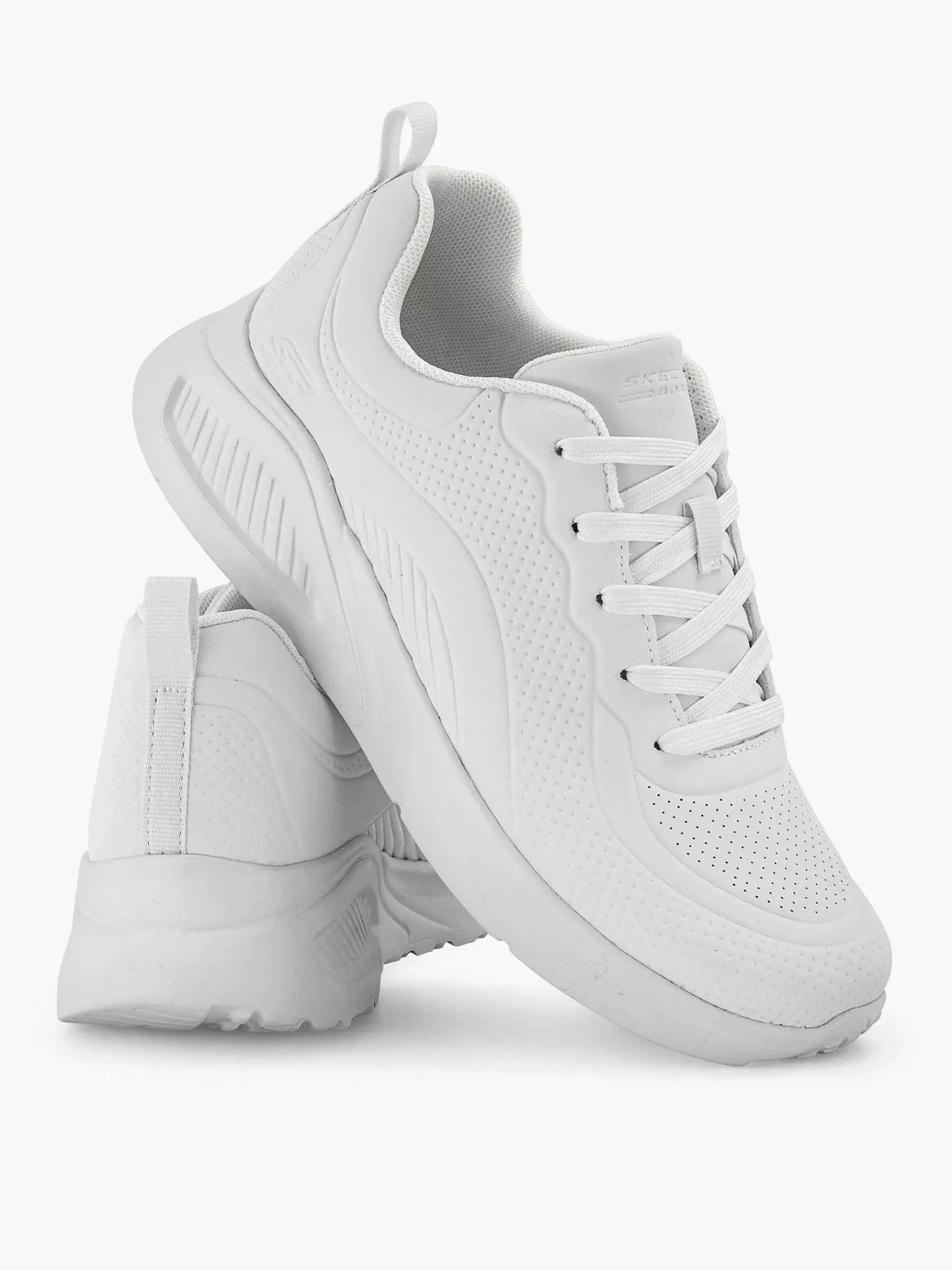 Sneakers|Skechers Witte Bobs Buno - How Sweet