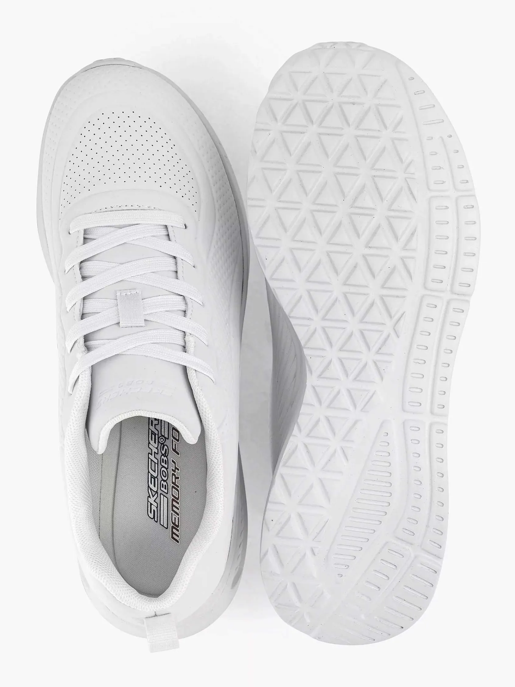 Sneakers|Skechers Witte Bobs Buno - How Sweet