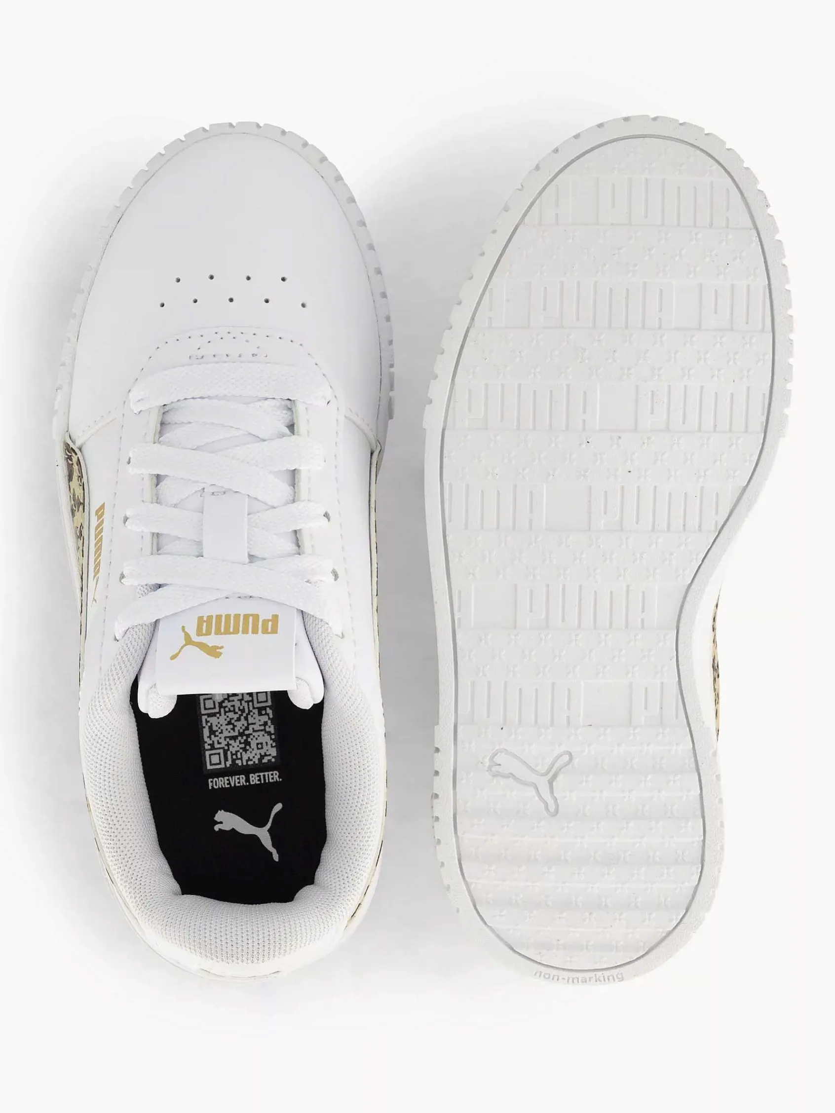 Jongensschoenen|Puma Witte Carina 2.0 Animal Update Ps