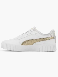 Sneakers|Puma Witte Carina 2.0 Metallic Shine