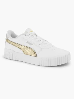 Sneakers|Puma Witte Carina 2.0 Metallic Shine
