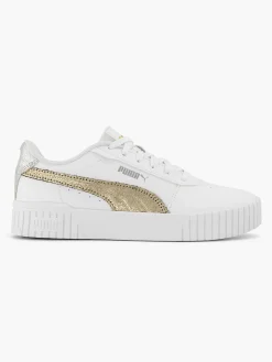 Sneakers|Puma Witte Carina 2.0 Metallic Shine