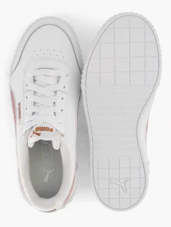 Jongensschoenen|Puma Witte Carina Lift Glitz Jr