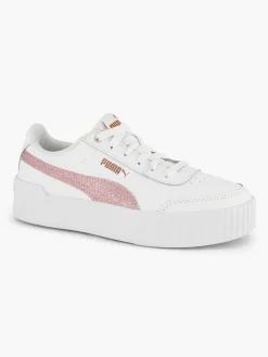 Jongensschoenen|Puma Witte Carina Lift Glitz Jr