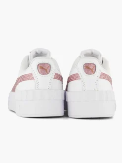 Jongensschoenen|Puma Witte Carina Lift Glitz Jr