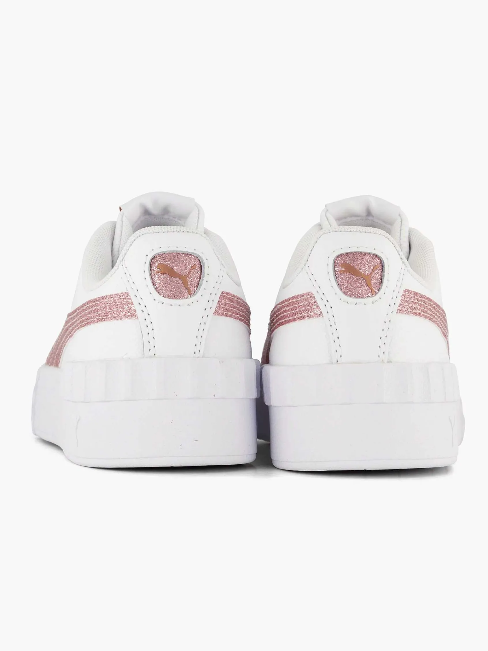 Jongensschoenen|Puma Witte Carina Lift Glitz Jr