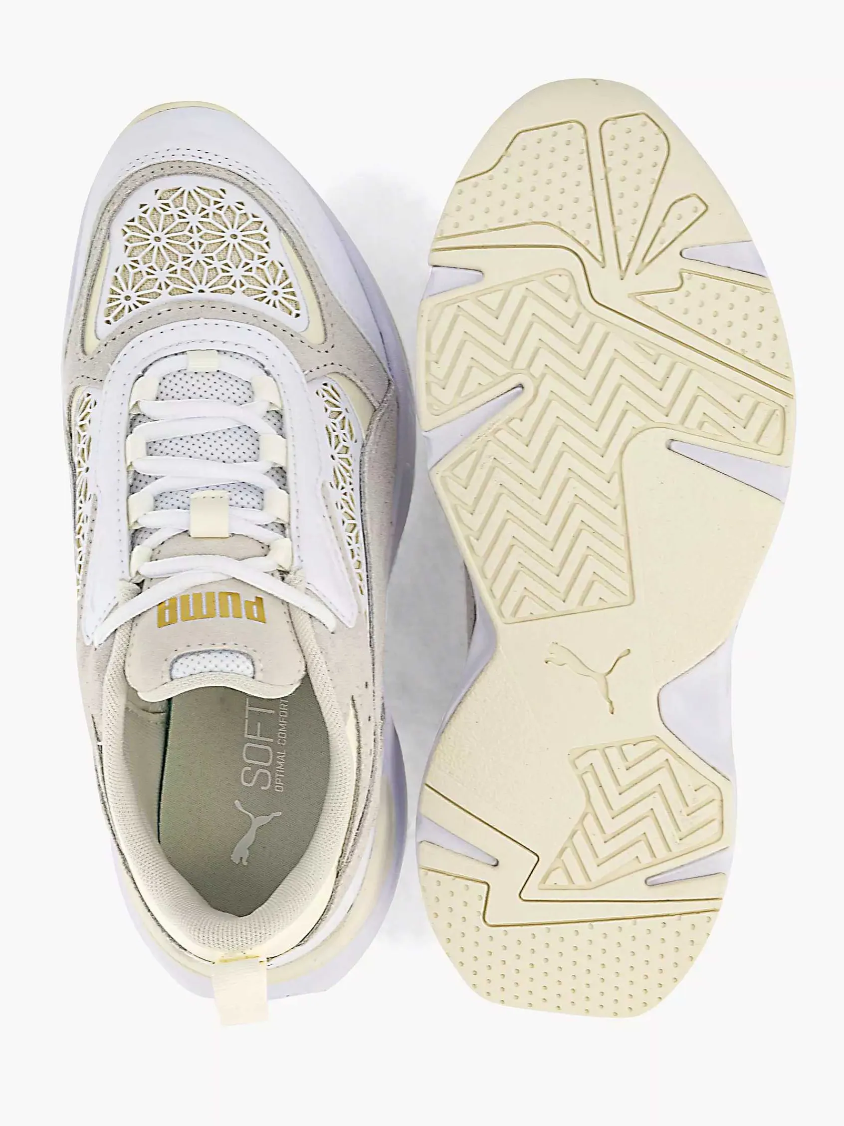 Sneakers|Puma Witte Cassia Laser Cut