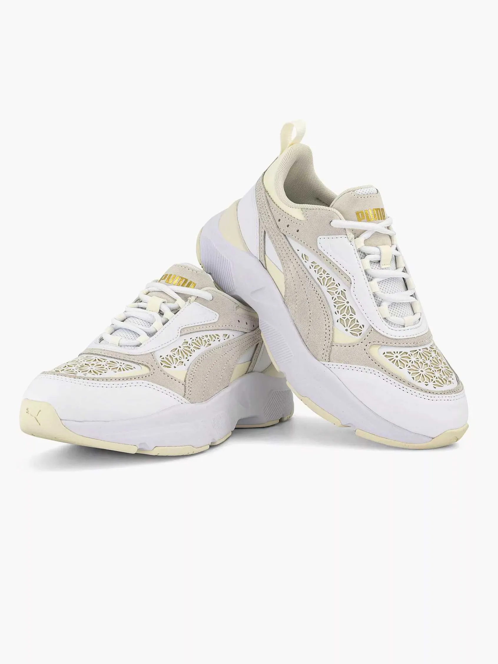 Sneakers|Puma Witte Cassia Laser Cut